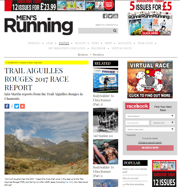 trail aiguilles rouges