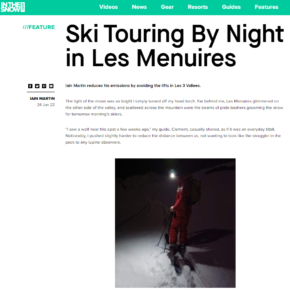 Ski Touring in Les Menuires article on InTheSnow Magazine