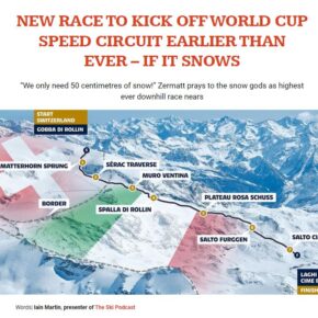 Zermatt 'Speed Opening' Article in Fall Line Magazine Zermatt 'Speed Opening' Article in Fall Line Magazine