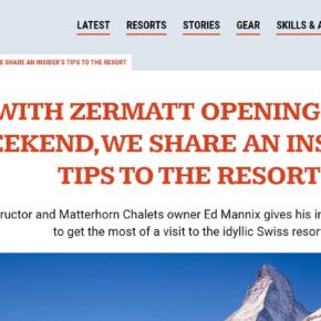 Zermatt article on Fall Line Skiing Zermatt article on Fall Line Skiing