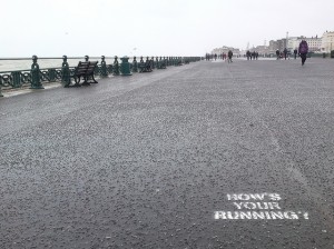 how's your running How's your running stencil